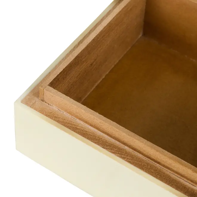 CAIXA 10 CM X 10 CM X 5 CM ALBURNO - MANGO/BRANCO - Foto 6