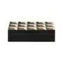 CAIXA 19 CM X 11 CM X 5 CM OBLIQUE - PRETO/BRANCO - Foto 1