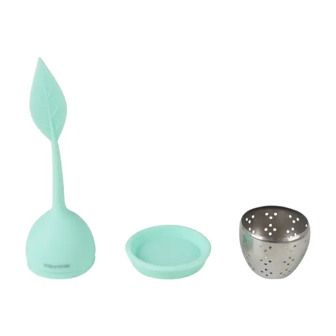 INFUSOR DE CHÁ SILIEASY - MENTA/INOX - Foto 2