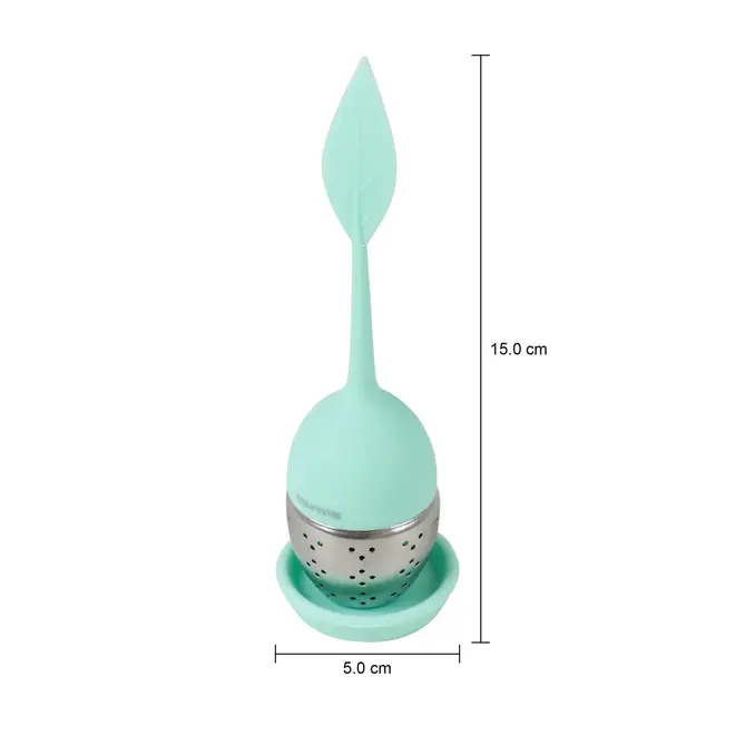 INFUSOR DE CHÁ SILIEASY - MENTA/INOX - Foto 4