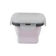 POTE RETRÁTIL 250 ML SILICOOL - QUARTZO ROSA/BRANCO TRANSLUCIDO - Foto 1