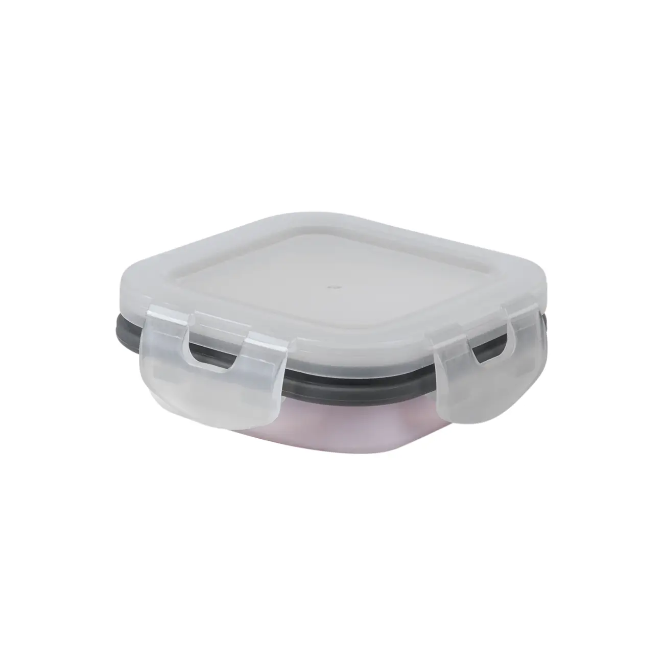 POTE RETRÁTIL 250 ML SILICOOL - QUARTZO ROSA/BRANCO TRANSLUCIDO - Foto 3
