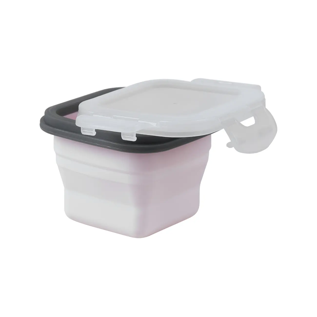 POTE RETRÁTIL 250 ML SILICOOL - QUARTZO ROSA/BRANCO TRANSLUCIDO - Foto 4