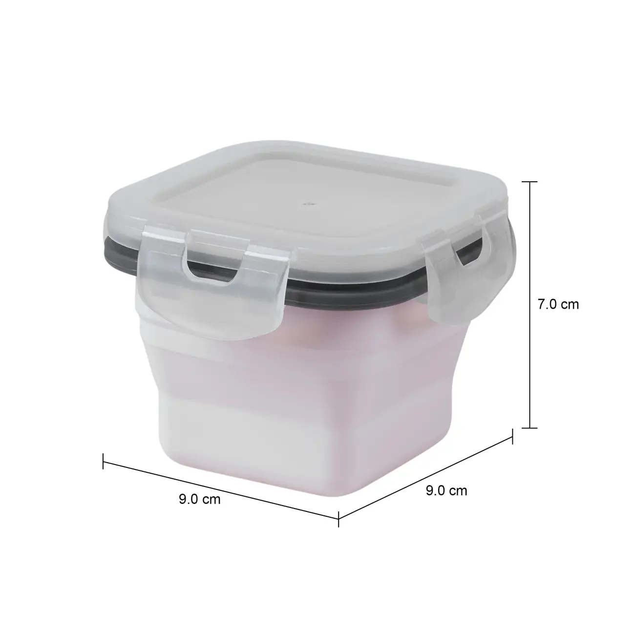 POTE RETRÁTIL 250 ML SILICOOL - QUARTZO ROSA/BRANCO TRANSLUCIDO - Foto 5