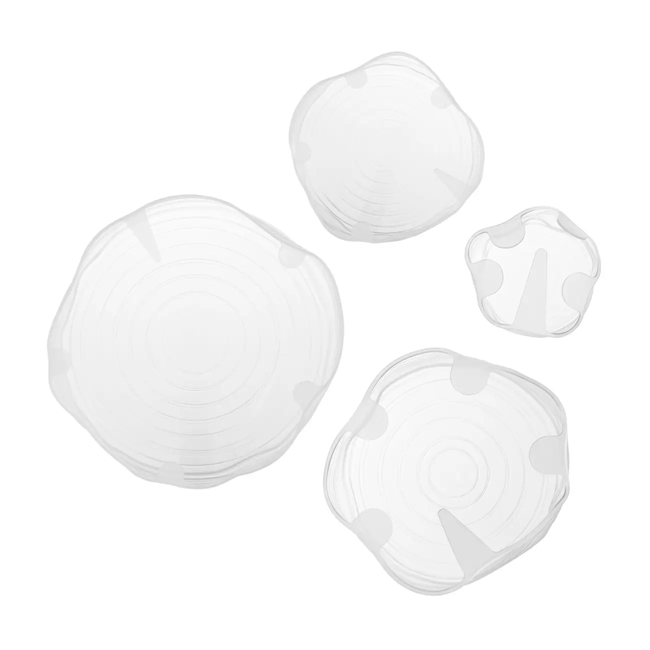 KIT DE TAMPA SILICONE COM 4 SILICOVER - BRANCO TRANSLUCIDO/INCOLOR - Foto 1