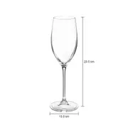 TAÇA CHAMPANHE 230 ML GATSBY - INCOLOR - Foto 3