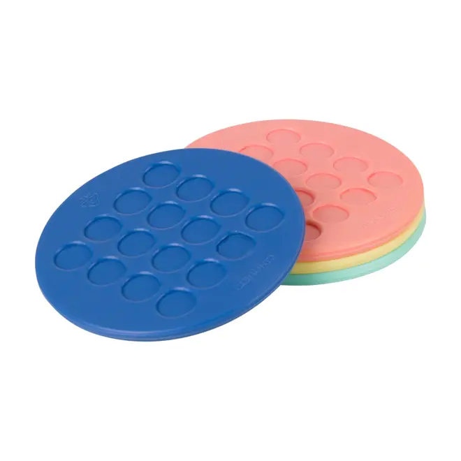 PORTA-COPOS COM 4 RUBBER - SORBET MENTA/CORES CALEIDOCOLOR - Foto 1