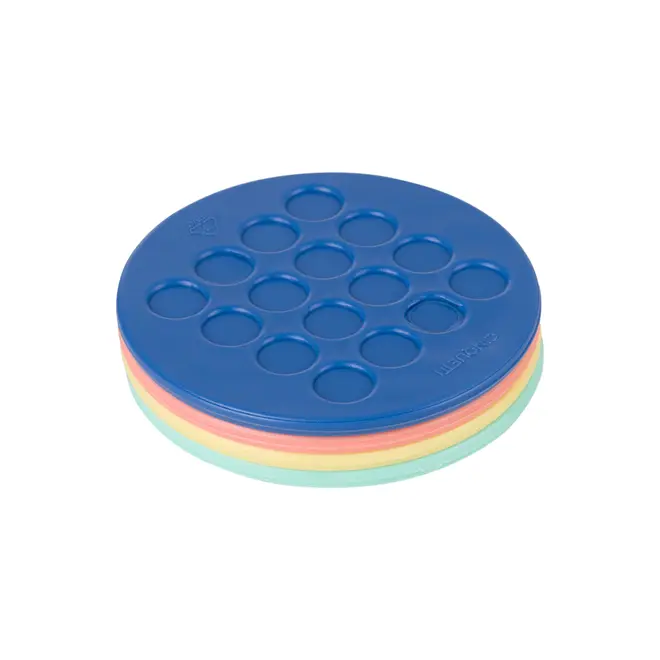 PORTA-COPOS COM 4 RUBBER - SORBET MENTA/CORES CALEIDOCOLOR - Foto 2