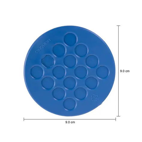 Imagem com medidas do produto PORTA-COPOS COM 4 RUBBER