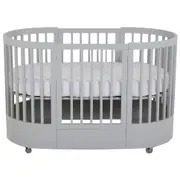 BERÇO 70 CM 3 EM 1 - BERÇO MINI BERÇO CAMA INFANTIL WAVE - CINZA - Foto 1
