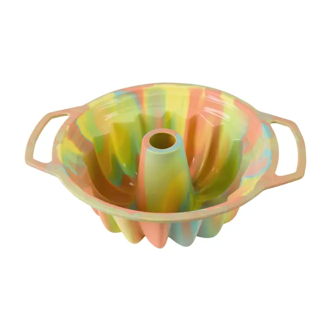 FÔRMA COM FURO REDONDO 20 CM SILIMIX - CORES CALEIDOCOLOR - Foto 1