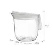 JARRA 1,2 L BUTTE - INCOLOR/BRANCO TRANSLUCIDO - Foto 6