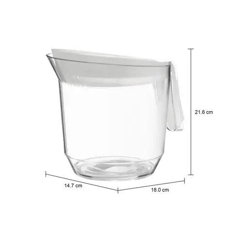 Imagem com medidas do produto JARRA 1,2 L BUTTE