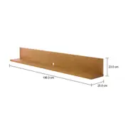 PRATELEIRA 25 CM X 1,90 M X 23 CM MASSY - AMÊNDOA - Foto 4