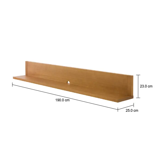 PRATELEIRA 25 CM X 1,90 M X 23 CM MASSY - AMÊNDOA - Foto 4