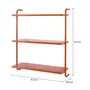 ESTANTE DE PAREDE 83 CM X 97 CM WALL TECH - TERRACOTA/TERRACOTA - Foto 6