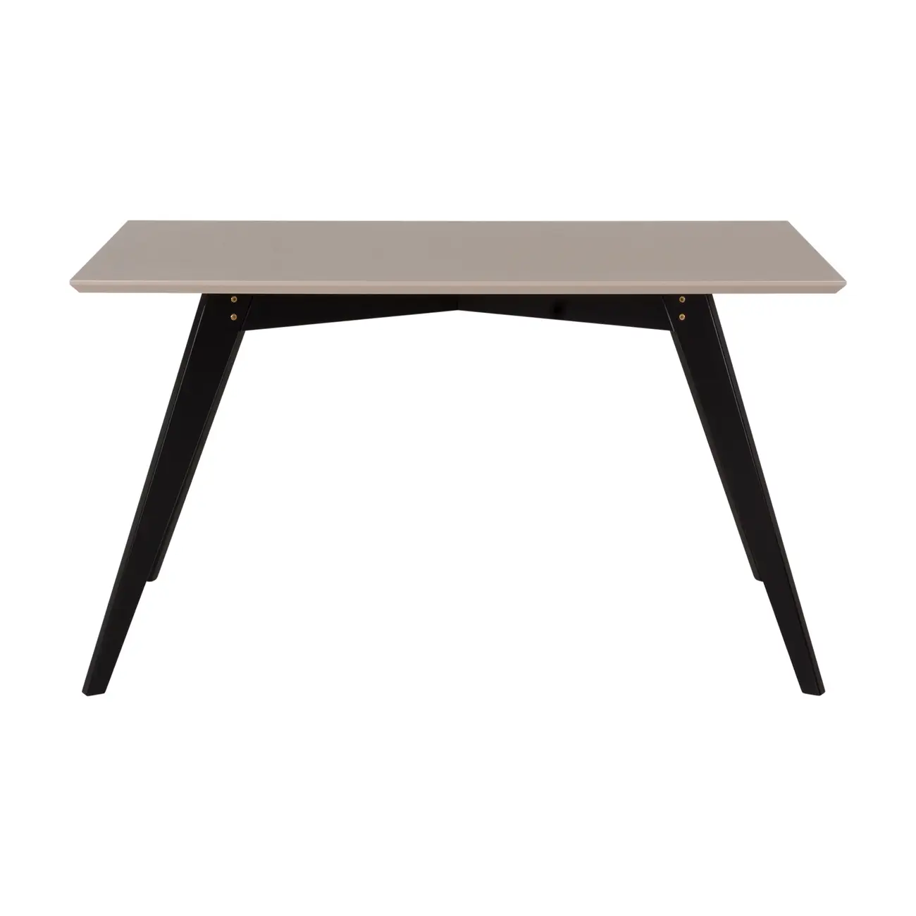MESA DE JANTAR 1,35 M X 80 CM TAVE SQUARE - PRETO/CAMELO - Foto 1