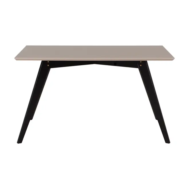 MESA DE JANTAR 1,35 M X 80 CM TAVE SQUARE - PRETO/CAMELO - Foto 1