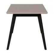 MESA DE JANTAR 1,35 M X 80 CM TAVE SQUARE - PRETO/CAMELO - Foto 3