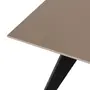 MESA DE JANTAR 1,35 M X 80 CM TAVE SQUARE - PRETO/CAMELO - Foto 5