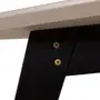 MESA DE JANTAR 1,35 M X 80 CM TAVE SQUARE - PRETO/CAMELO - Foto 6