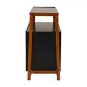 CÔMODA 3 GAVETAS 95 CM X 46 CM WIN - PRETO/NOZES - Foto 4