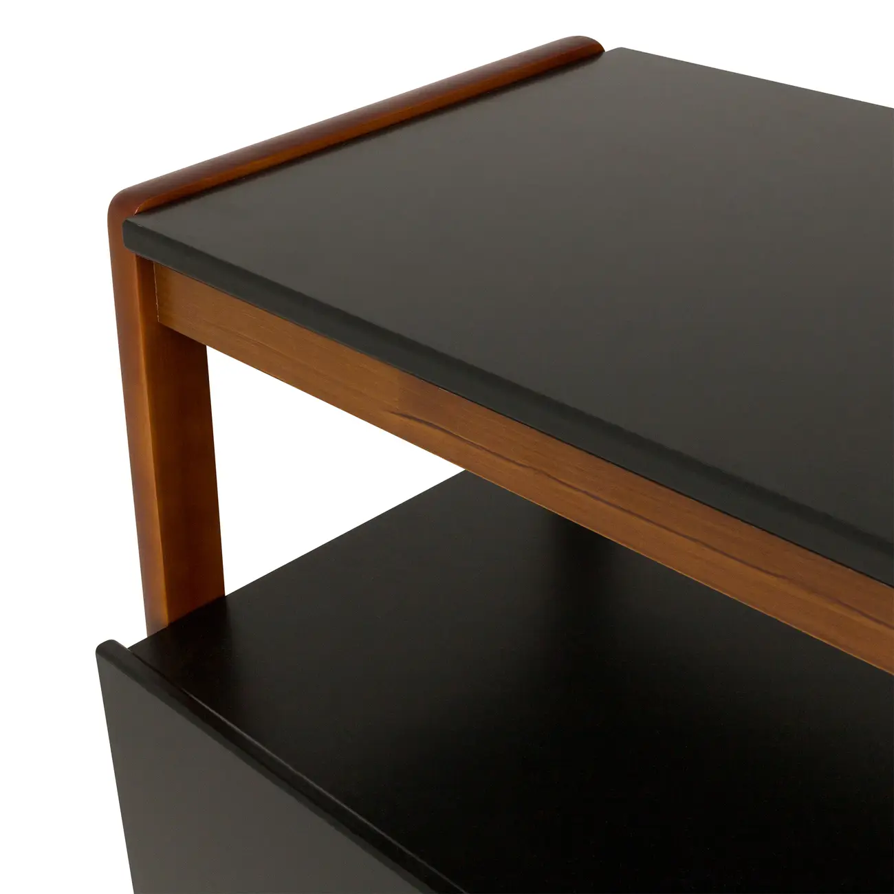 CÔMODA 3 GAVETAS 95 CM X 46 CM WIN - PRETO/NOZES - Foto 7
