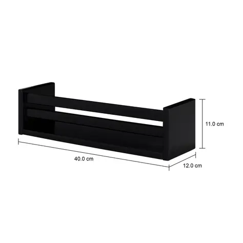 Imagem com medidas do produto PRATELEIRA 11 CM X 40 CM X 12 CM KINO