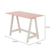 ESCRIVANINHA 1,10 M X 55 CM AVRIL - NATURAL WASHED/MELÃO - Foto 6