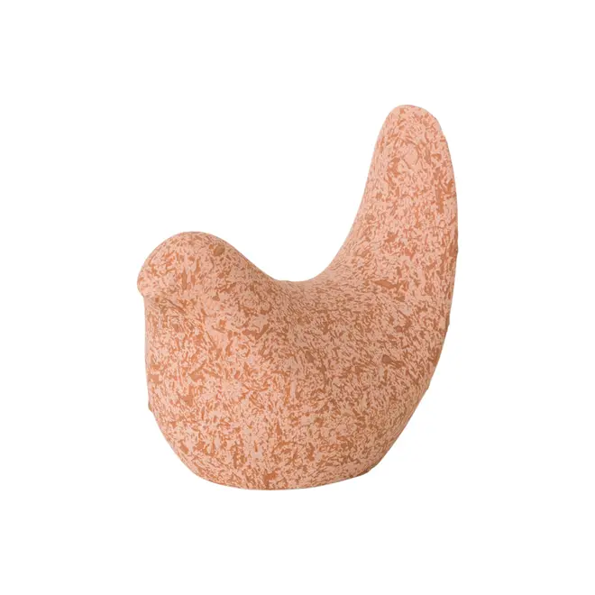 ADORNO PÁSSARO 7 CM BATIS - ROSA CLARO - Foto 1