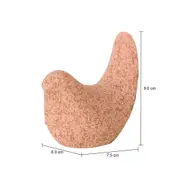 ADORNO PÁSSARO 7 CM BATIS - ROSA CLARO - Foto 5