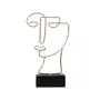 ADORNO MESA 25 CM OUTLINE DECO - OURO/PRETO - Foto 1