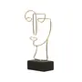 ADORNO MESA 25 CM OUTLINE DECO - OURO/PRETO - Foto 2