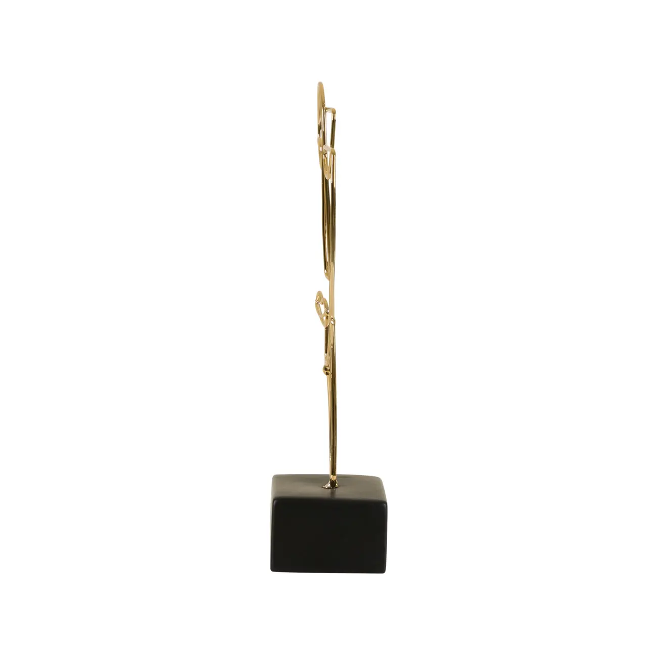 ADORNO MESA 25 CM OUTLINE DECO - OURO/PRETO - Foto 3
