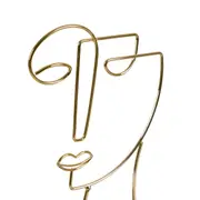 ADORNO MESA 25 CM OUTLINE DECO - OURO/PRETO - Foto 4