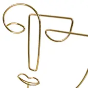 ADORNO MESA 25 CM OUTLINE DECO - OURO/PRETO - Foto 5