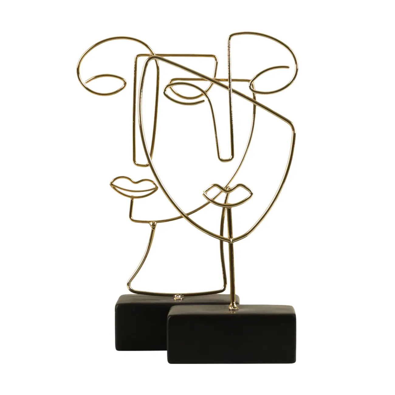 ADORNO MESA 25 CM OUTLINE DECO - OURO/PRETO - Foto 7