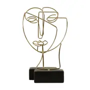 ADORNO MESA 25 CM OUTLINE DECO - OURO/PRETO - Foto 8