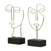 ADORNO MESA 25 CM OUTLINE DECO - OURO/PRETO - Foto 9