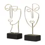 ADORNO MESA 25 CM OUTLINE DECO - OURO/PRETO - Foto 9