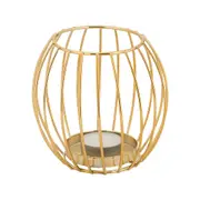 SUPORTE VELA OUTLINE DECO - OURO/BEGE - Foto 3