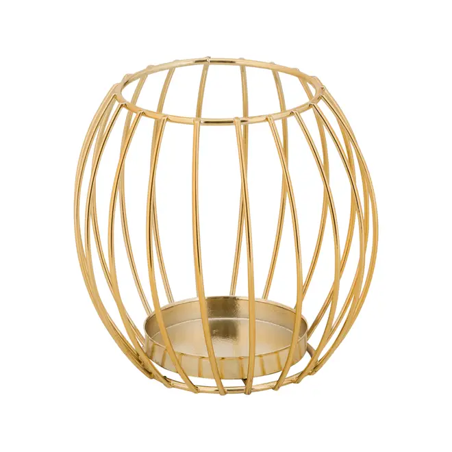 SUPORTE VELA OUTLINE DECO - OURO/BEGE - Foto 4