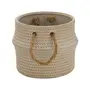 CACHEPÔ 9 CM FOLLIS - BRANCO/BEGE - Foto 2