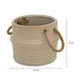 CACHEPÔ 9 CM FOLLIS - BRANCO/BEGE - Foto 7