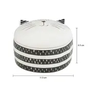 PORTA-JOIAS CAT DELUXE FACE - BRANCO/PRETO - Foto 5