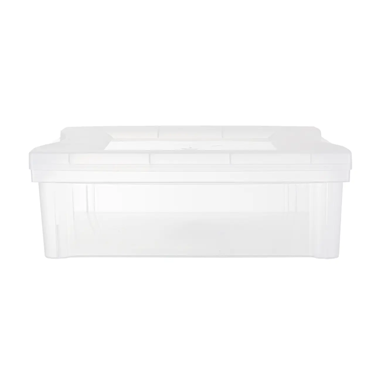 CAIXA 14 CM X 42 CM X 30 CM ORGANIZE - BRANCO TRANSLUCIDO - Foto 1
