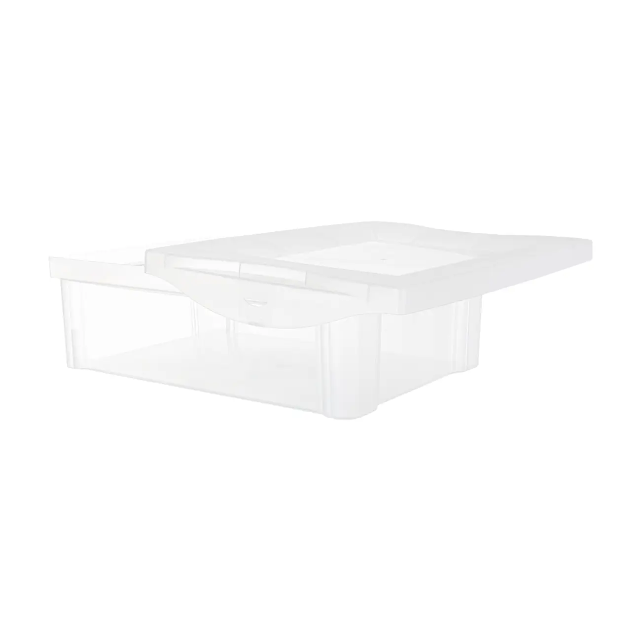 CAIXA 14 CM X 42 CM X 30 CM ORGANIZE - BRANCO TRANSLUCIDO - Foto 2