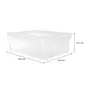 CAIXA 14 CM X 42 CM X 30 CM ORGANIZE - BRANCO TRANSLUCIDO - Foto 5