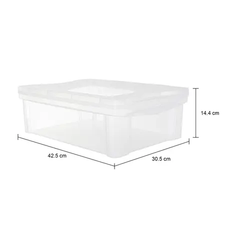 Imagem com medidas do produto CAIXA 14 CM X 42 CM X 30 CM ORGANIZE