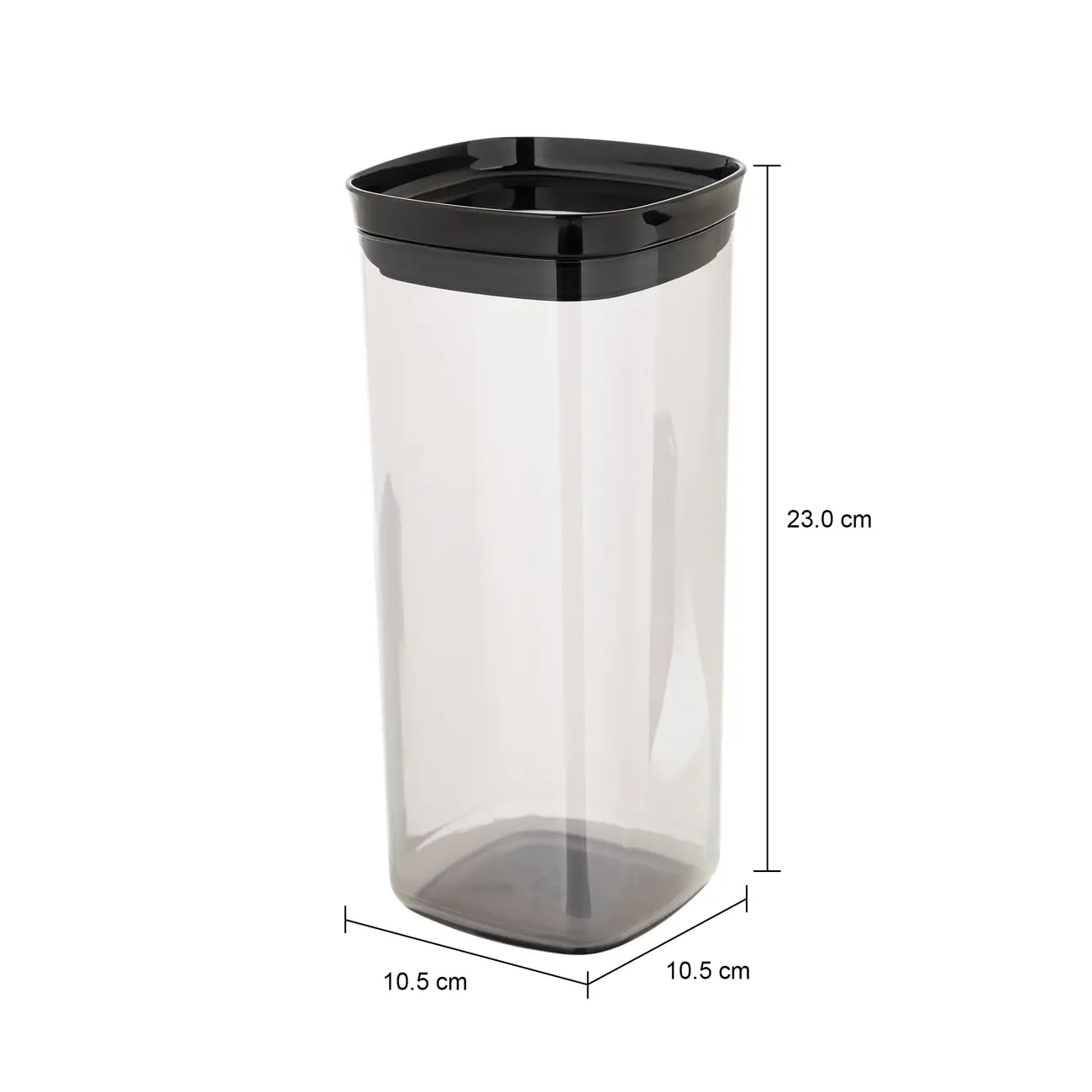 POTE HERMÉTICO 1,5 L MILANO - PRETO/SMOKE - Foto 6